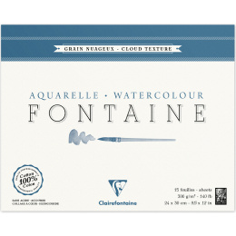 Fontaine Aquarellblock Cloud Texture 24x30 cm 300g in der Gruppe Papier & Blöcke / Künstlerblöcke / Aquarellpapier bei Pen Store (136136)