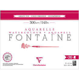 Fontaine Aquarellblock CP 31x41 cm 300g in der Gruppe Papier & Blöcke / Künstlerblöcke / Aquarellpapier bei Pen Store (136143)