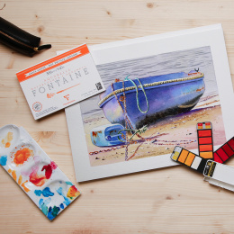 Fontaine Aquarellblock HP 31x41 cm 300g in der Gruppe Papier & Blöcke / Künstlerblöcke / Aquarellpapier bei Pen Store (136149)