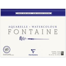 Fontaine Aquarellblock Semi-Glazed 30x40 cm 300g in der Gruppe Papier & Blöcke / Künstlerblöcke / Aquarellpapier bei Pen Store (136160)