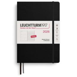 Kalender Weekly Planner & Notebook 2026 A5 Black in der Gruppe Papier & Blöcke / Kalender und Terminkalender / 12 Monate Tageskalender bei Pen Store (136217) Kalender Weekly Planner & Notebook 2026 A5 Black in der Gruppe Papier & Blöcke / Kalender und Terminkalender / 12 Monate Tageskalender bei Pen Store (136217)