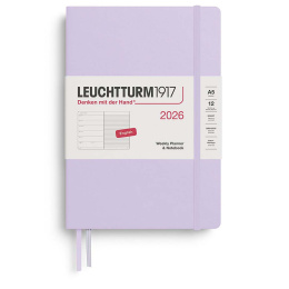 Kalender Weekly Planner & Notebook 2026 A5 Lilac in der Gruppe Papier & Blöcke / Kalender und Terminkalender / 12 Monate Tageskalender bei Pen Store (136218) Kalender Weekly Planner & Notebook 2026 A5 Lilac in der Gruppe Papier & Blöcke / Kalender und Terminkalender / 12 Monate Tageskalender bei Pen Store (136218)