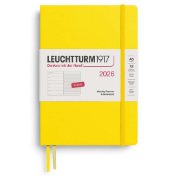 Kalender Weekly Planner & Notebook 2026 A5 Lemon in der Gruppe Papier & Blöcke / Kalender und Terminkalender / 12 Monate Tageskalender bei Pen Store (136222) Kalender Weekly Planner & Notebook 2026 A5 Lemon in der Gruppe Papier & Blöcke / Kalender und Terminkalender / 12 Monate Tageskalender bei Pen Store (136222)