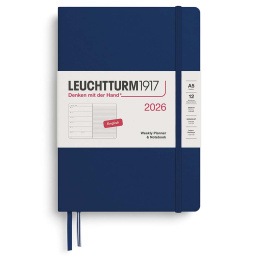 Kalender Weekly Planner & Notebook 2026 A5 Navy in der Gruppe Papier & Blöcke / Kalender und Terminkalender / 12 Monate Tageskalender bei Pen Store (136228) Kalender Weekly Planner & Notebook 2026 A5 Navy in der Gruppe Papier & Blöcke / Kalender und Terminkalender / 12 Monate Tageskalender bei Pen Store (136228)