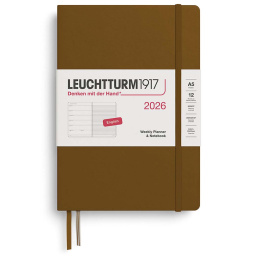 Kalender Weekly Planner & Notebook 2026 A5 Spice Brown in der Gruppe Papier & Blöcke / Kalender und Terminkalender / 12 Monate Tageskalender bei Pen Store (136229) Kalender Weekly Planner & Notebook 2026 A5 Spice Brown in der Gruppe Papier & Blöcke / Kalender und Terminkalender / 12 Monate Tageskalender bei Pen Store (136229)