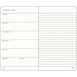 Kalender Weekly Planner & Notebook 2026 A6 Deep Sea in der Gruppe Papier & Blöcke / Kalender und Terminkalender / 12 Monate Tageskalender bei Pen Store (136236)