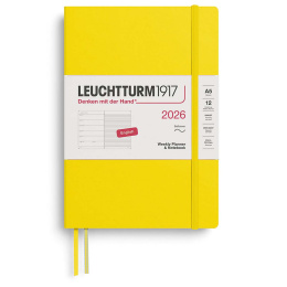 Kalender Weekly Planner & Notebook 2026 A5 Soft Cover Lemon in der Gruppe Papier & Blöcke / Kalender und Terminkalender / 12 Monate Tageskalender bei Pen Store (136243) Kalender Weekly Planner & Notebook 2026 A5 Soft Cover Lemon in der Gruppe Papier & Blöcke / Kalender und Terminkalender / 12 Monate Tageskalender bei Pen Store (136243)