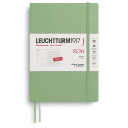 Kalender Weekly Planner & Notebook 2026 A5 Soft Cover Sage in der Gruppe Papier & Blöcke / Kalender und Terminkalender / 12 Monate Tageskalender bei Pen Store (136244) Kalender Weekly Planner & Notebook 2026 A5 Soft Cover Sage in der Gruppe Papier & Blöcke / Kalender und Terminkalender / 12 Monate Tageskalender bei Pen Store (136244)