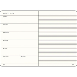 Kalender Weekly Planner & Notebook 2026 A5 Soft Cover Spring Leaf in der Gruppe Papier & Blöcke / Kalender und Terminkalender / 12 Monate Tageskalender bei Pen Store (136245) Kalender Weekly Planner & Notebook 2026 A5 Soft Cover Spring Leaf in der Gruppe Papier & Blöcke / Kalender und Terminkalender / 12 Monate Tageskalender bei Pen Store (136245)