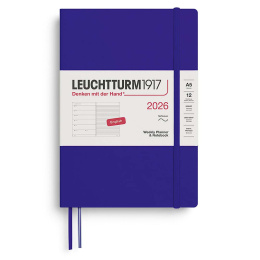 Kalender Weekly Planner & Notebook 2026 A5 Soft Cover Ink in der Gruppe Papier & Blöcke / Kalender und Terminkalender / 12 Monate Tageskalender bei Pen Store (136248) Kalender Weekly Planner & Notebook 2026 A5 Soft Cover Ink in der Gruppe Papier & Blöcke / Kalender und Terminkalender / 12 Monate Tageskalender bei Pen Store (136248)