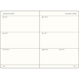 Kalender Weekly Planner 2026 A5 Ink in der Gruppe Papier & Blöcke / Kalender und Terminkalender / 12 Monate Tageskalender bei Pen Store (136258)