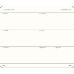 Kalender Weekly Planner 2026 A6 Deep Sea in der Gruppe Papier & Blöcke / Kalender und Terminkalender / 12 Monate Tageskalender bei Pen Store (136265)