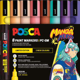 Posca PC-5M Manga Hero 8-er Set in der Gruppe Stifte / Künstlerstifte / Acrylmarker bei Pen Store (136280) Posca PC-5M Manga Hero 8-er Set in der Gruppe Stifte / Künstlerstifte / Acrylmarker bei Pen Store (136280)