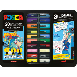 Posca Manga Hero 20-er Set in der Gruppe Stifte / Künstlerstifte / Acrylmarker bei Pen Store (136281) Posca Manga Hero 20-er Set in der Gruppe Stifte / Künstlerstifte / Acrylmarker bei Pen Store (136281)