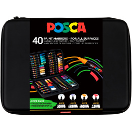 Posca Marker 40er-Set Rubbercase in der Gruppe Stifte / Künstlerstifte / Acrylmarker bei Pen Store (136282) Posca Marker 40er-Set Rubbercase in der Gruppe Stifte / Künstlerstifte / Acrylmarker bei Pen Store (136282)