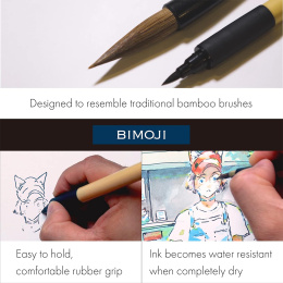 Bimoji Fude Brush Pen 5er-Set in der Gruppe Stifte / Künstlerstifte / Pinselstifte bei Pen Store (136420)