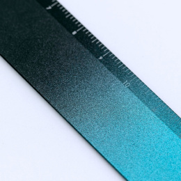 Lineal Aluminium 15 cm Black/Turquoise in der Gruppe Basteln & Hobby / Hobbyzubehör / Lineale bei Pen Store (136440)