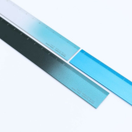 Lineal Aluminium 15 cm Black/Turquoise in der Gruppe Basteln & Hobby / Hobbyzubehör / Lineale bei Pen Store (136440)