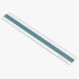 Lineal Aluminium/Leder 15 cm Silver/Turquoise in der Gruppe Basteln & Hobby / Hobbyzubehör / Lineale bei Pen Store (136445)