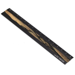 Lineal Aluminium/Holz 15 cm Black/Pale Moon Ebony in der Gruppe Basteln & Hobby / Hobbyzubehör / Lineale bei Pen Store (136447)
