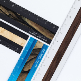 Lineal Aluminium/Holz 15 cm Black/Pale Moon Ebony in der Gruppe Basteln & Hobby / Hobbyzubehör / Lineale bei Pen Store (136447)
