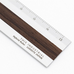 Lineal Aluminium/Holz 15 cm Silver/Indian Rose in der Gruppe Basteln & Hobby / Hobbyzubehör / Lineale bei Pen Store (136450)