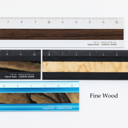 Lineal Aluminium/Holz 15 cm Silver/Indian Rose in der Gruppe Basteln & Hobby / Hobbyzubehör / Lineale bei Pen Store (136450)