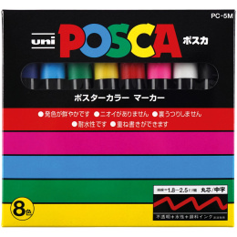 Posca PC-5M Standard tones 8er-Set in der Gruppe Stifte / Künstlerstifte / Acrylmarker bei Pen Store (136465)