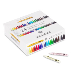 Pastellstiftset 24er-Pack kurz + 12 leer in der Gruppe Stifte / Künstlerstifte / Pastellstifte bei Pen Store (136581)