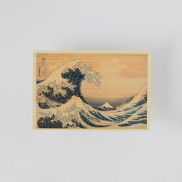 Postkarte in Hinoki-holz – Hokusai „Views of Mount Fuji“ 6er-Set A in der Gruppe Basteln & Hobby / Feiertage und Jahreszeiten / Karten und Kuverts bei Pen Store (136592)