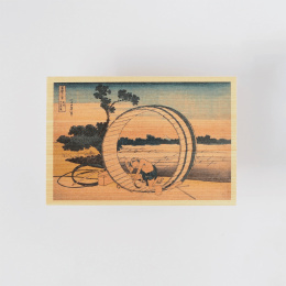 Postkarte in Hinoki-holz – Hokusai „Views of Mount Fuji“ 6er-Set A in der Gruppe Basteln & Hobby / Feiertage und Jahreszeiten / Karten und Kuverts bei Pen Store (136592)