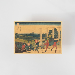 Postkarte in Hinoki-holz – Hokusai „Views of Mount Fuji“ 6er-Set A in der Gruppe Basteln & Hobby / Feiertage und Jahreszeiten / Karten und Kuverts bei Pen Store (136592)