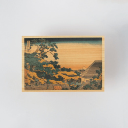Postkarte in Hinoki-holz – Hokusai „Views of Mount Fuji“ 6er-Set A in der Gruppe Basteln & Hobby / Feiertage und Jahreszeiten / Karten und Kuverts bei Pen Store (136592)