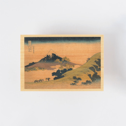 Postkarte in Hinoki-holz – Hokusai „Views of Mount Fuji“ 6er-Set B in der Gruppe Basteln & Hobby / Feiertage und Jahreszeiten / Karten und Kuverts bei Pen Store (136593)