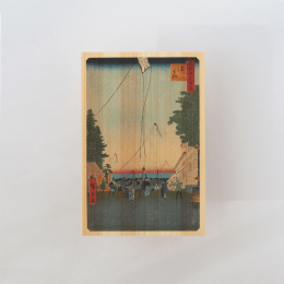 Postkarte in Hinoki-holz – Hiroshige „One Hundred Views of Edo“ 6er-Set in der Gruppe Basteln & Hobby / Feiertage und Jahreszeiten / Karten und Kuverts bei Pen Store (136594)