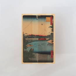 Postkarte in Hinoki-holz – Hiroshige „One Hundred Views of Edo“ 6er-Set in der Gruppe Basteln & Hobby / Feiertage und Jahreszeiten / Karten und Kuverts bei Pen Store (136594)