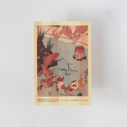 Postkarte in Hinoki-holz – Kuniyoshi „Tokaido Highway“ 6er-Set in der Gruppe Basteln & Hobby / Feiertage und Jahreszeiten / Karten und Kuverts bei Pen Store (136595)