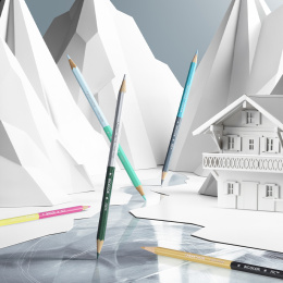 Bicolor Alpine Frost 9er‑Set + Pinsel in der Gruppe Stifte / Künstlerstifte / Aquarellstifte bei Pen Store (136599)
