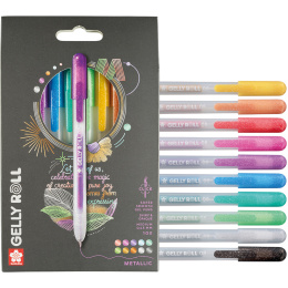 Gelly Roll Click Metallic 10er-Pack in der Gruppe Produktreihen / Sakura Gelly Roll bei Pen Store (136605)