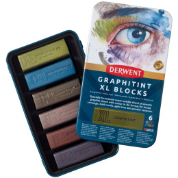 Graphitint XL Blocks Tin 6er-Set in der Gruppe Künstlerbedarf / Buntstifte und Bleistifte / Grafit- und Bleistifte bei Pen Store (136638)