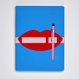 Notebook Voyager L Light - Lips in der Gruppe Papier & Blöcke / Schreiben und Notizen / Notizbücher bei Pen Store (136653)