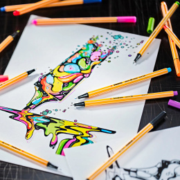 Point 88 Fineliner 6er-Pack in der Gruppe Stifte / Schreiben / Fineliner bei Pen Store (136790)