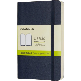 Classic Soft Cover Notebook Pocket Blue Blanko in der Gruppe Papier & Blöcke / Schreiben und Notizen / Notizbücher bei Pen Store (136832)