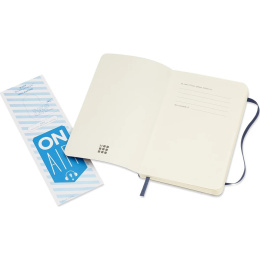 Classic Soft Cover Notebook Pocket Blue Blanko in der Gruppe Papier & Blöcke / Schreiben und Notizen / Notizbücher bei Pen Store (136832)