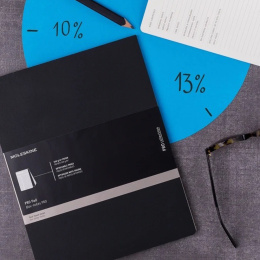 Pro Hard Cover Notebook XL Black Liniert in der Gruppe Papier & Blöcke / Schreiben und Notizen / Notizbücher bei Pen Store (136836)