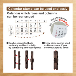 Stempel Iromoyo Kalender in der Gruppe Basteln & Hobby / Hobbyzubehör / Stempel bei Pen Store (136889)