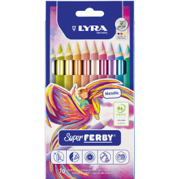 Super Ferby 10er-Set Metallic (3+) in der Gruppe Kids / Stifte für Kinder / Buntstifte für Kinder bei Pen Store (136892)