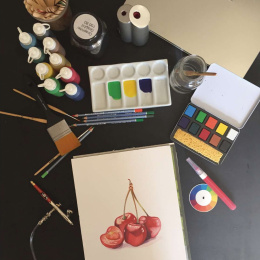 Aquarellset Aqua Brique 10-teilig in der Gruppe Künstlerbedarf / Künstlerfarben / Aquarell / Aquarellfarbe im Napf bei Pen Store (136939)