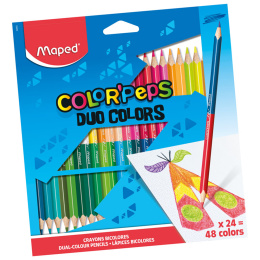 Farbstifte Color’Peps Duo Colors 24er-Set in der Gruppe Kids / Stifte für Kinder / Buntstifte für Kinder bei Pen Store (136943)