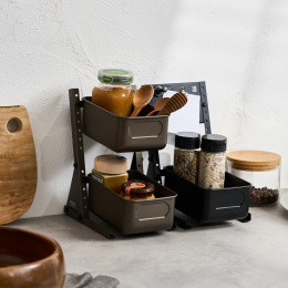 HBS130 Hand Bin Stand Titanium in der Gruppe Basteln & Hobby / Organisieren / Aufbewahrungsboxen bei Pen Store (136961)